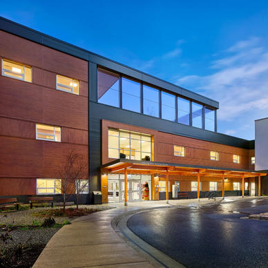 Provincial Assessment Centre at night